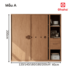 Tủ quần áo gỗ công nghiệp hiện đại OHAHA - HĐ032