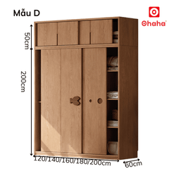 Tủ quần áo gỗ công nghiệp hiện đại OHAHA - HĐ032