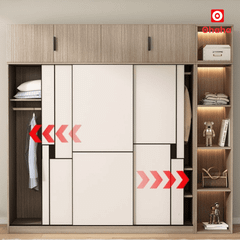 Tủ quần áo gỗ công nghiệp hiện đại OHAHA - HĐ033