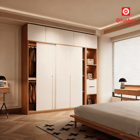 Tủ quần áo gỗ công nghiệp hiện đại OHAHA - HĐ039