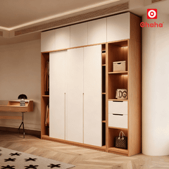 Tủ quần áo gỗ công nghiệp hiện đại OHAHA - HĐ039