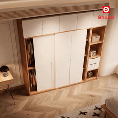 Tủ quần áo gỗ công nghiệp hiện đại OHAHA - HĐ039
