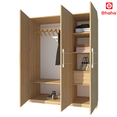 Tủ quần áo gỗ công nghiệp 3 cánh Ohaha - TQA026