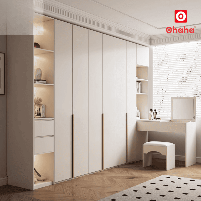 Tủ quần áo hiện đại kết hợp bàn trang điểm OHAHA - HĐ029