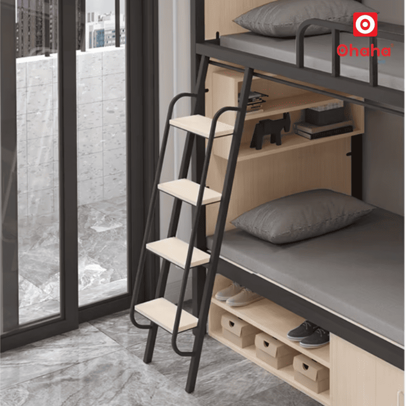 Giường tầng hiện đại khung sắt cao cấp dành cho homestay OHAHA - GTS056