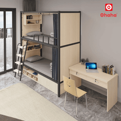 Giường tầng hiện đại khung sắt cao cấp dành cho homestay OHAHA - GTS056