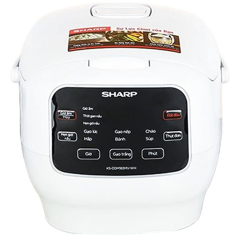 Nồi cơm điện tử Sharp 1.8 lít KS-COM183MV-WH