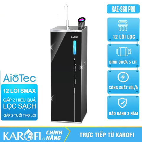 Máy lọc nước Hydro-ion kiềm Karofi KAE-S68 PRO