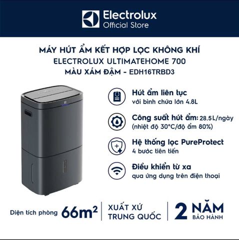 Máy hút ẩm Electrolux EDH16TRBD3