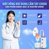 Máy Xông Khí Dung Chido | Cầm Tay Siêu Âm | Siêu Êm, Hạt Thuốc Siêu Mịn | Cho Trẻ Em & Gia Đình