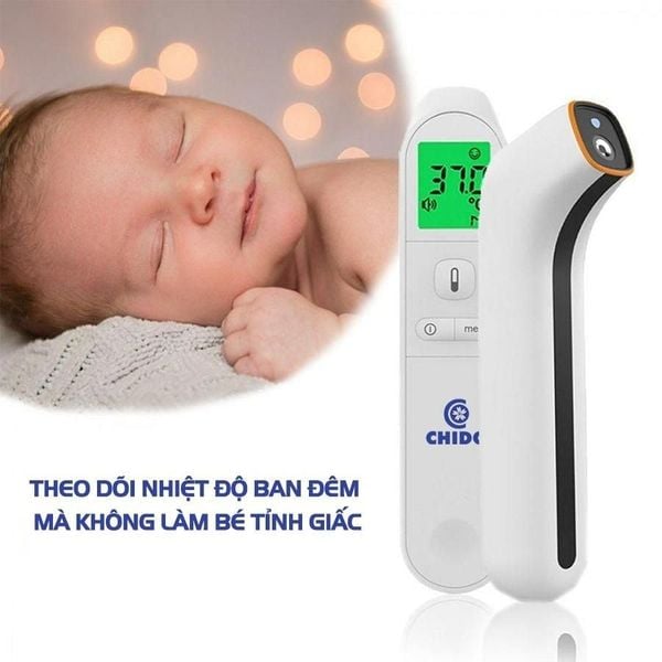 Nhiệt Kế Hồng Ngoại Chido | Đo Trán Không Chạm | Chính Xác Cao, Báo Sốt | Cho Trẻ Sơ Sinh & Gia Đình