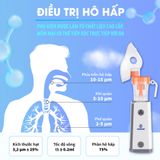 Máy Xông Khí Dung Chido | Cầm Tay Siêu Âm | Siêu Êm, Hạt Thuốc Siêu Mịn | Cho Trẻ Em & Gia Đình