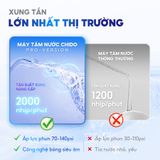 Máy tăm nước Chido Khử trùng UVC PRO | Khử Khuẩn UVC | 5 Chế Độ, 4 Đầu Tăm | Chống Nước IPX7