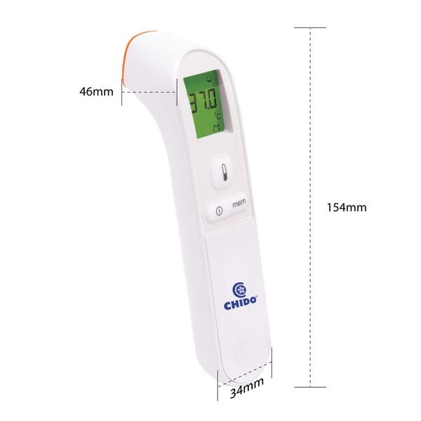 Nhiệt Kế Hồng Ngoại Chido | Đo Trán Không Chạm | Chính Xác Cao, Báo Sốt | Cho Trẻ Sơ Sinh & Gia Đình