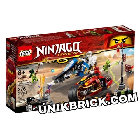  [HÀNG ĐẶT/ORDER] LEGO Ninjago 70667 Kai's Blade Cycle & Zane's Snowmobile 