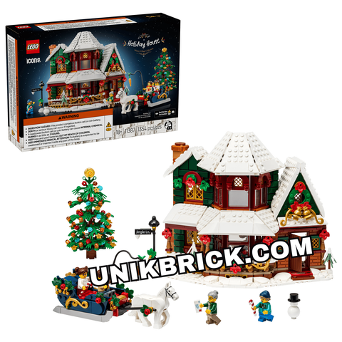  [HÀNG ĐẶT/ ORDER] 11387 LEGO Holiday House Icons Ngôi Nhà Giáng Sinh Tuyết Phủ 