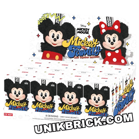  [CÓ HÀNG] POP MART Mickey Mouse Mickey Family Cute Together Keychain Set 