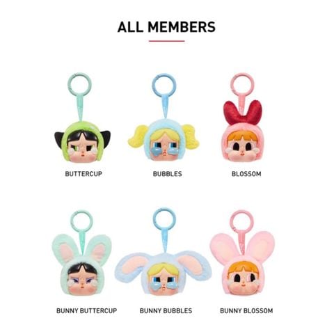  [CÓ HÀNG] POP MART CRYBABY × Powerpuff Girls Series Vinyl Face Plush Blind Box 