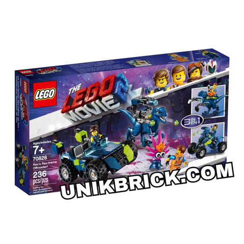  [CÓ HÀNG] LEGO 70826 Rex's Rex-treme Offroader! The LEGO Movie 2 Xe Địa Hình Siêu Đỉnh Của Rex 