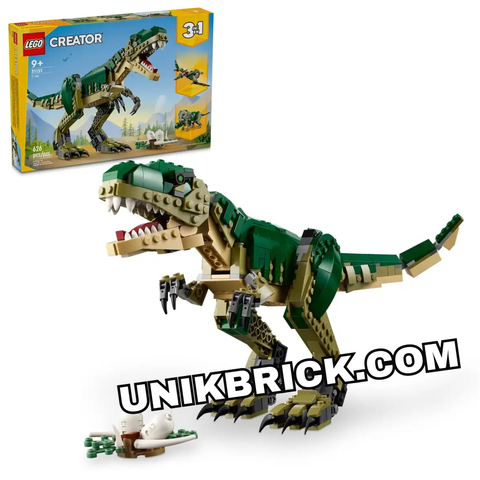  [CÓ HÀNG] LEGO 31151 Creator 3 in 1 T. Rex: Bộ Đồ Chơi Khủng Long 3 Trong 1 