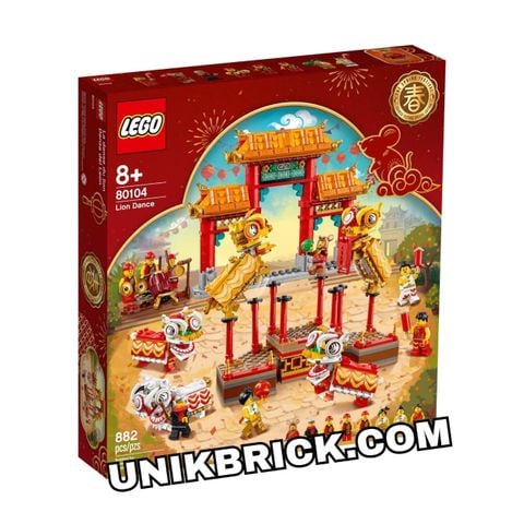  [CÓ HÀNG] LEGO 80104 Lion Dance Bộ Múa Lân Tết Nguyên Đán 