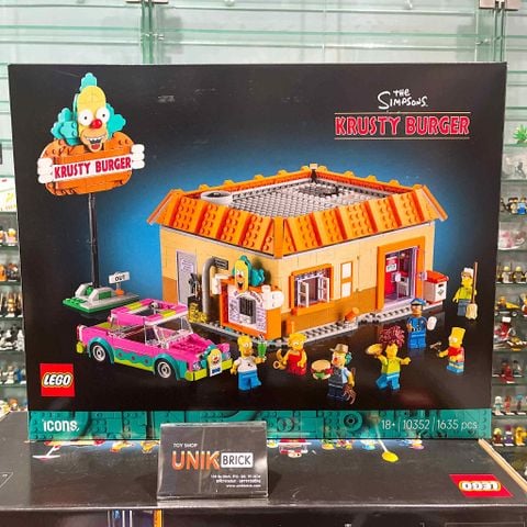  [CÓ HÀNG] LEGO 10352 Icons The Simpsons: Krusty Burger Cửa Hàng Burger 