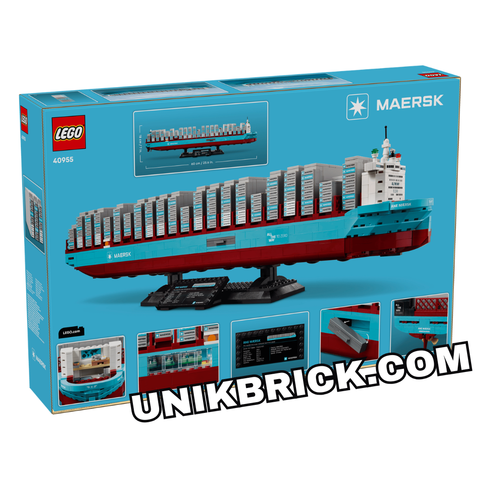  [HÀNG ĐẶT/ ORDER] 40955 LEGO Maersk Dual Fuel Container Vessel Tàu Hàng Hải 