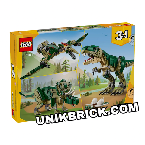  [CÓ HÀNG] LEGO 31151 Creator 3 in 1 T. Rex: Bộ Đồ Chơi Khủng Long 3 Trong 1 
