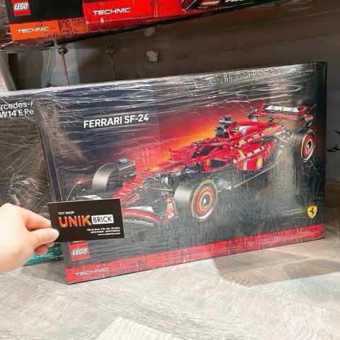  [CÓ HÀNG] LEGO 42207 Technic Ferrari SF-24 F1 Car Siêu xe ngựa đỏ 