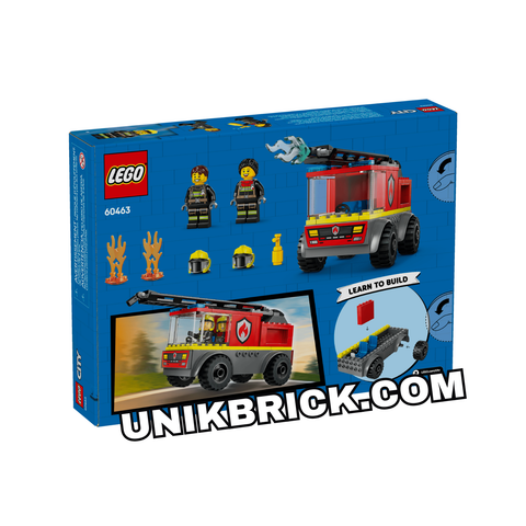  [CÓ HÀNG] 60463 LEGO Fire Ladder Truck Xe Thang Cứu Hoả 