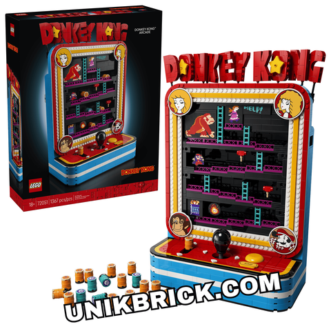  [HÀNG ĐẶT/ ORDER] 72051 LEGO Donkey Kong Arcade Super Mario Máy Game Arcade Huyền Thoại 