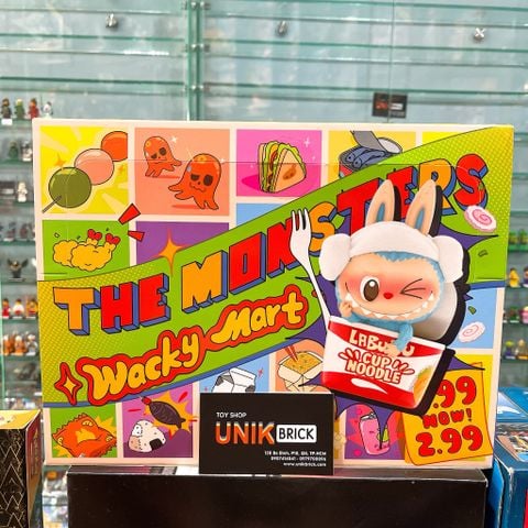  [CÓ HÀNG] Pop Mart Labubu The Monsters Wacky Mart Series Figure Full Box Chính Hãng (12 Blind Box) 