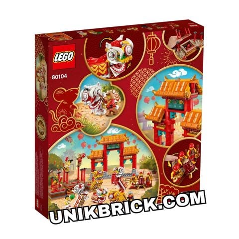  [CÓ HÀNG] LEGO 80104 Lion Dance Bộ Múa Lân Tết Nguyên Đán 