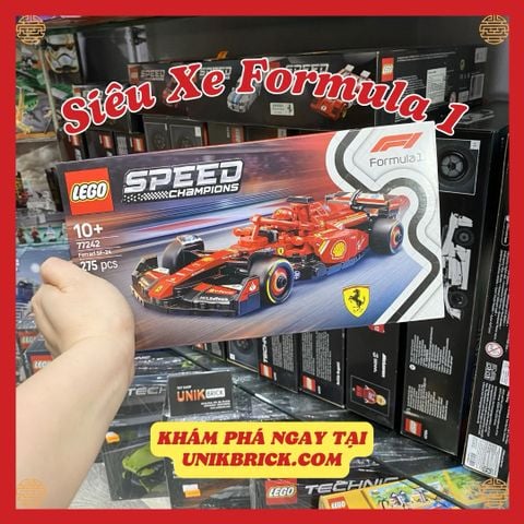  [CÓ HÀNG] LEGO 77242 Speed Champions Ferrari SF-24 Siêu Xe Đua Ferrari SF-24 Formula 1 