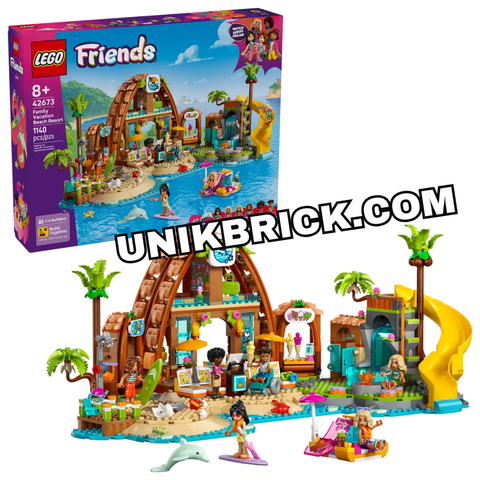 [HÀNG ĐẶT/ ORDER] LEGO 42673 Friends Family Vacation Beach Resort Khu Nghỉ Dưỡng Bãi Biển 
