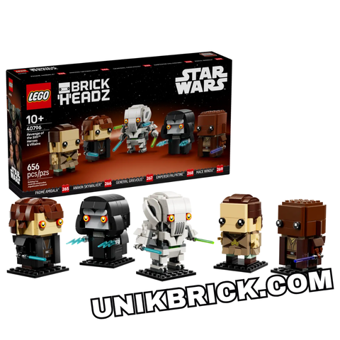  [HÀNG ĐẶT/ ORDER] LEGO 40796 BrickHeadz Star Wars Revenge of the Sith Heroes & Villains 
