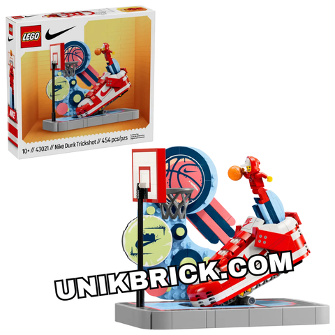  [HÀNG ĐẶT/ ORDER] LEGO 43021 Nike Dunk Trickshot Giày Thể Thao Nike Đỏ 