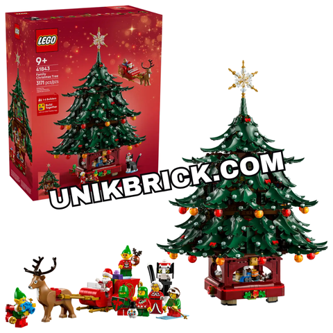  [HÀNG ĐẶT/ ORDER] LEGO 41843 Icons Family Christmas Tree Decoration Cây Thông Giáng Sinh 