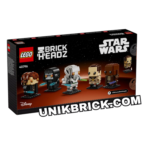  [HÀNG ĐẶT/ ORDER] LEGO 40796 BrickHeadz Star Wars Revenge of the Sith Heroes & Villains 