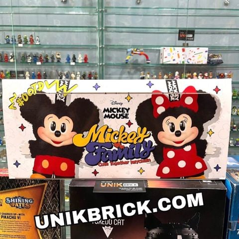  [CÓ HÀNG] POP MART Mickey Family Cute Together Keychain Series Figures 