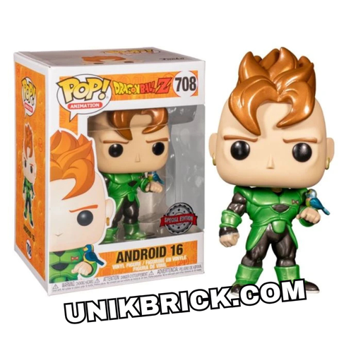  FUNKO POP 708 ANIMATION Dragon Ball Z Android 16 Metallic Special Edition 7 Viên Ngọc Rồng 