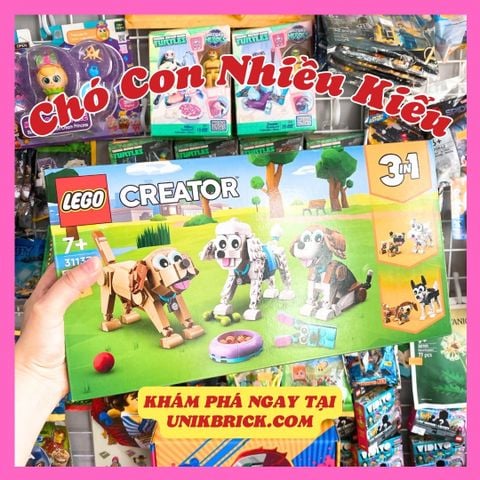  [CÓ HÀNG] LEGO Creator 31137 Adorable Dogs Cún Cưng Đáng Yêu 