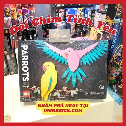  [CÓ HÀNG] LEGO Art 31211 The Fauna Collection Macaw Parrots 