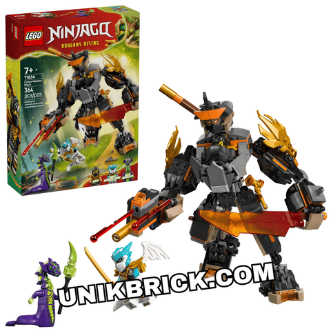  [CÓ HÀNG] 71854 Cole's Mission Mech & Dragon Zane Ninjago Lắp Ráp Chiến Giáp Của Cole và Rồng Của Zane 