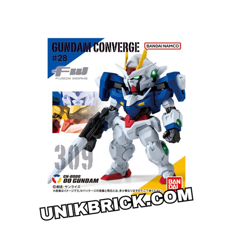  [CÓ HÀNG] Gunpla Bandai FW GUNDAM CONVERGE #28 W/O GUM 309 GN-0000 00 GUNDAM 