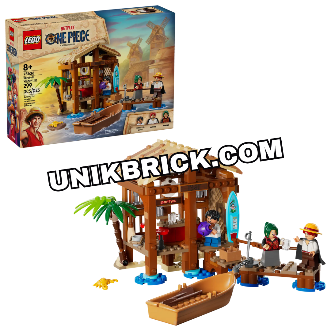 LEGO 75636 ONE PIECE Windmill Village Hut Ngôi Làng Cối Xay Gió (299 p ...
