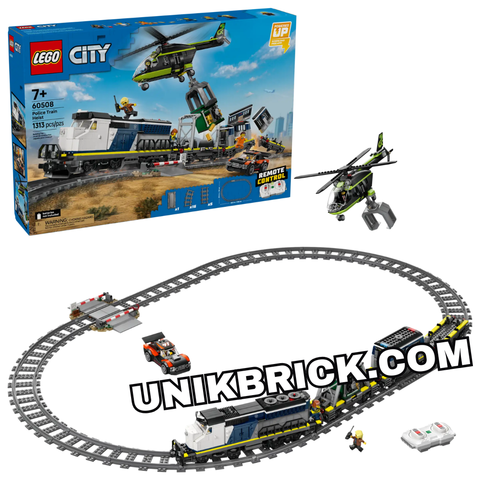  [HÀNG ĐẶT/ ORDER] LEGO 60508 City Police Train Heist Cuộc Truy Đuổi Tàu Hỏa Cảnh Sát 