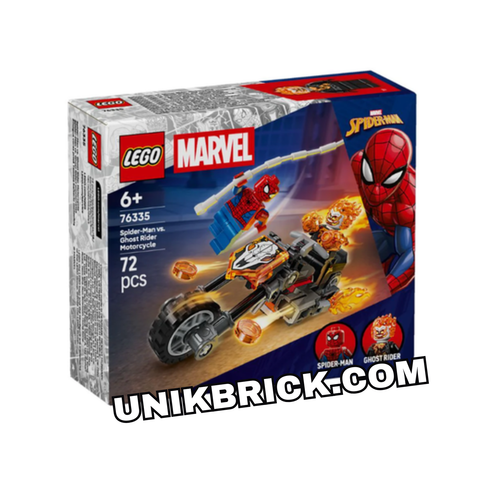  [CÓ HÀNG] LEGO 76335 Spider-Man vs. Ghost Rider Motorcycle Marvel – Cuộc Rượt Đuổi Rực Lửa 