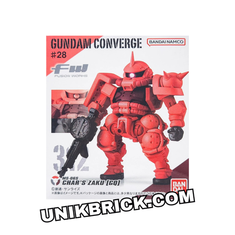  [CÓ HÀNG] Gunpla Bandai FW GUNDAM CONVERGE #28 W/O GUM 312 MS-06S CHAR'S ZAKU GQ 
