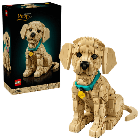  [HÀNG ĐẶT/ ORDER] LEGO® 11384 Icons Golden Retriever Puppy Đồ Chơi Lắp Ráp LEGO Chó Con Golden Retriever Dễ Thương Để Trưng Bày 